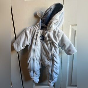 Absorba White and Blue Baby and Disney Winnie the Pooh Baby Bunting Set